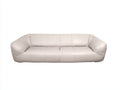 Sofás 2 plazas piel sintética 185x92x78 cm - beige - diseño contemporáneo