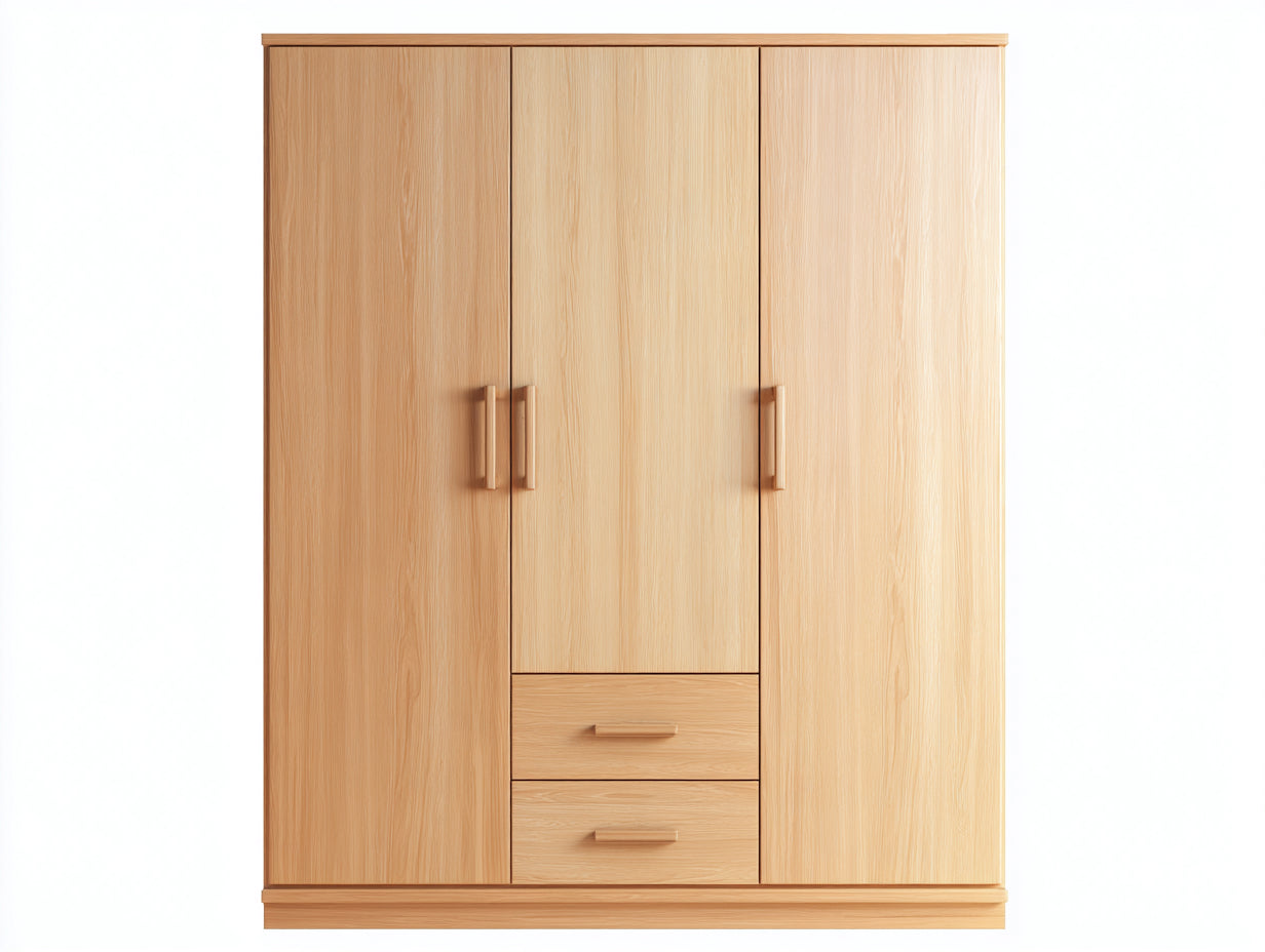 Armarios madera 150x55x190 cm - beige - diseño moderno